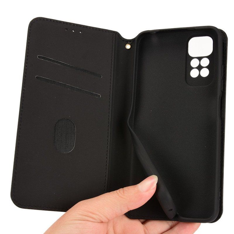 Etui Na Telefon do Xiaomi Redmi Note 11 / 11S Etui Folio Efekt Diamentowej Skóry 3d