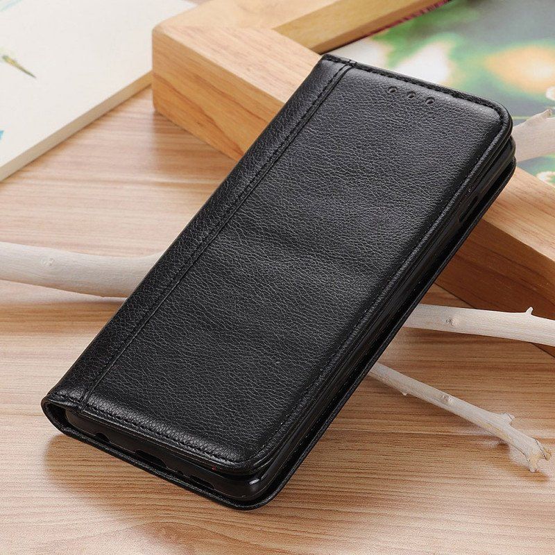 Etui Na Telefon do Xiaomi Redmi Note 11 / 11S Etui Folio Elegancka Dwoina Skóry Liczi