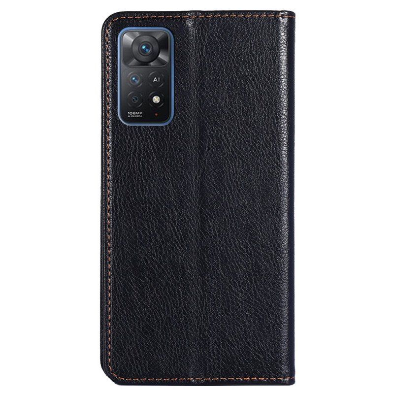 Etui Na Telefon do Xiaomi Redmi Note 11 Pro / 11 Pro 5G Etui Folio Przeszycia Ze Sztucznej Skóry