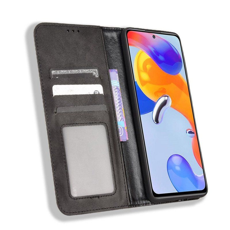 Etui Na Telefon do Xiaomi Redmi Note 11 Pro / 11 Pro 5G Etui Folio Stylizowany Efekt Skóry W Stylu Vintage