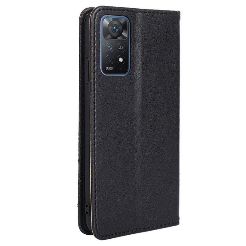 Etui Na Telefon do Xiaomi Redmi Note 11 Pro / 11 Pro 5G Etui Folio Stylowy Skórzany Nit