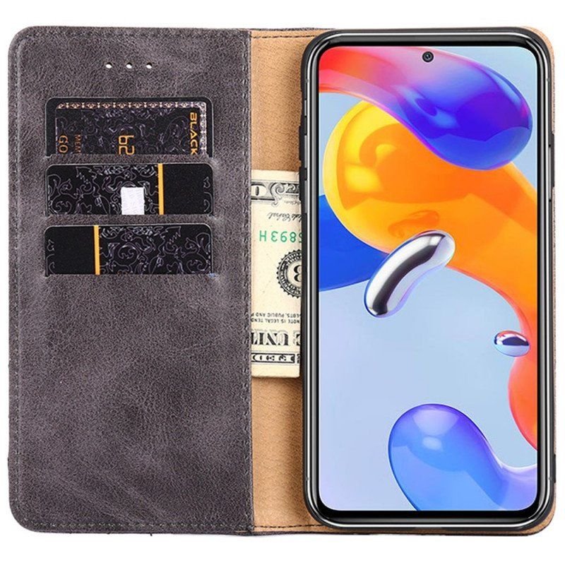 Etui Na Telefon do Xiaomi Redmi Note 11 Pro / 11 Pro 5G Etui Folio Stylowy Skórzany Nit