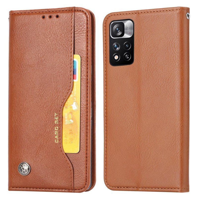 Etui Na Telefon do Xiaomi Redmi Note 11 Pro Plus 5G Etui Folio Etui Na Karty Ze Sztucznej Skóry