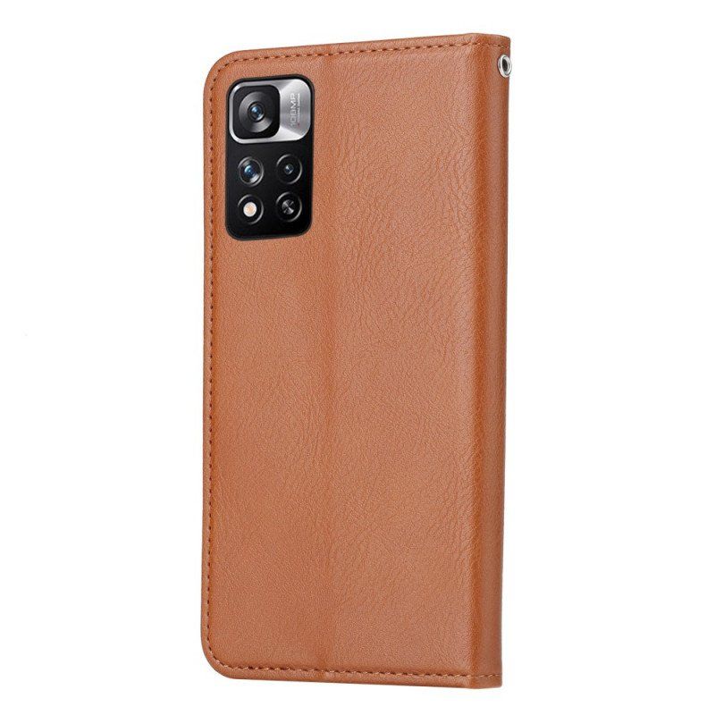 Etui Na Telefon do Xiaomi Redmi Note 11 Pro Plus 5G Etui Folio Etui Na Karty Ze Sztucznej Skóry