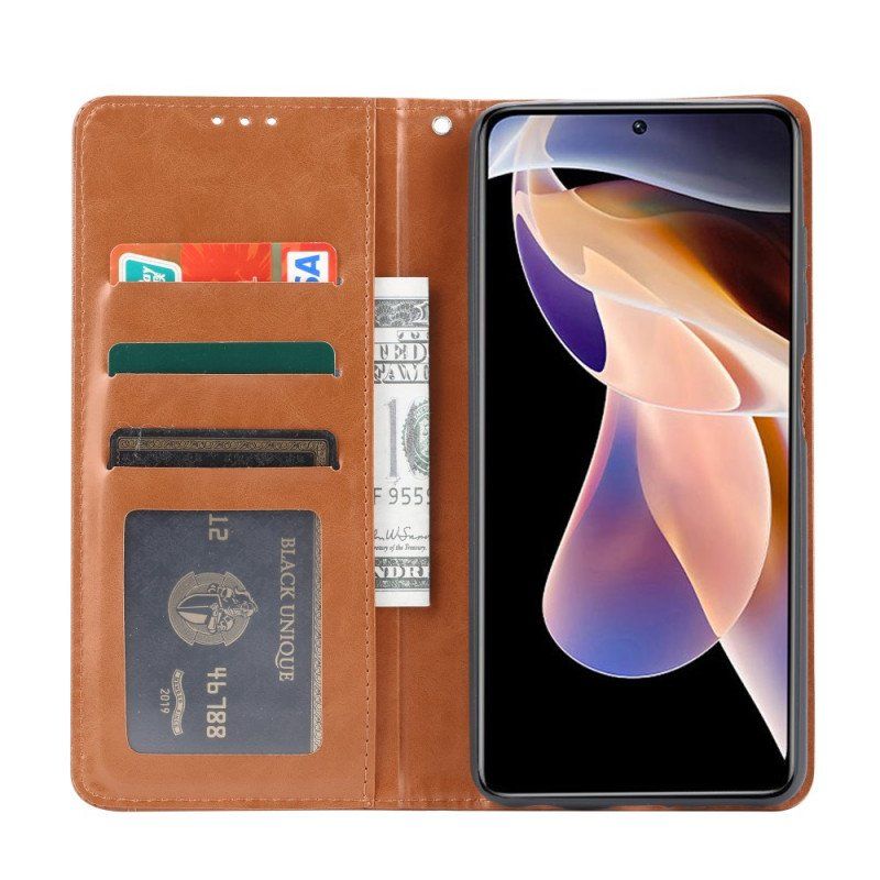 Etui Na Telefon do Xiaomi Redmi Note 11 Pro Plus 5G Etui Folio Etui Na Karty Ze Sztucznej Skóry