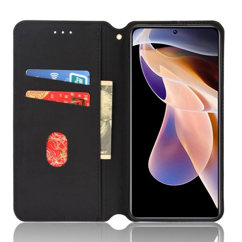 Etui Na Telefon do Xiaomi Redmi Note 11 Pro Plus 5G Etui Folio Skórzany Efekt Tekstury 3d