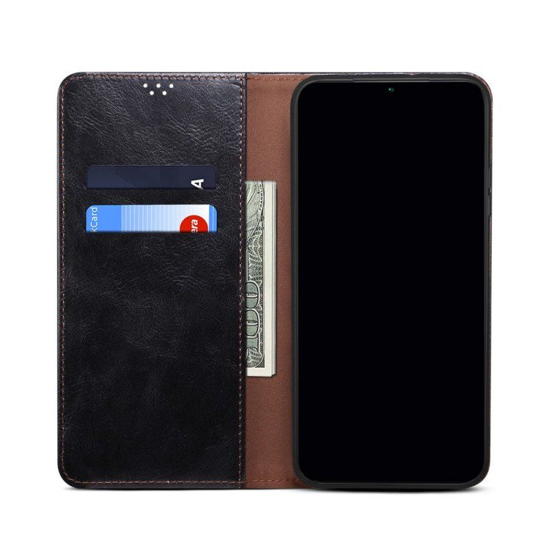 Etui Na Telefon do Xiaomi Redmi Note 11 Pro Plus 5G Etui Folio Woskowana Sztuczna Skóra