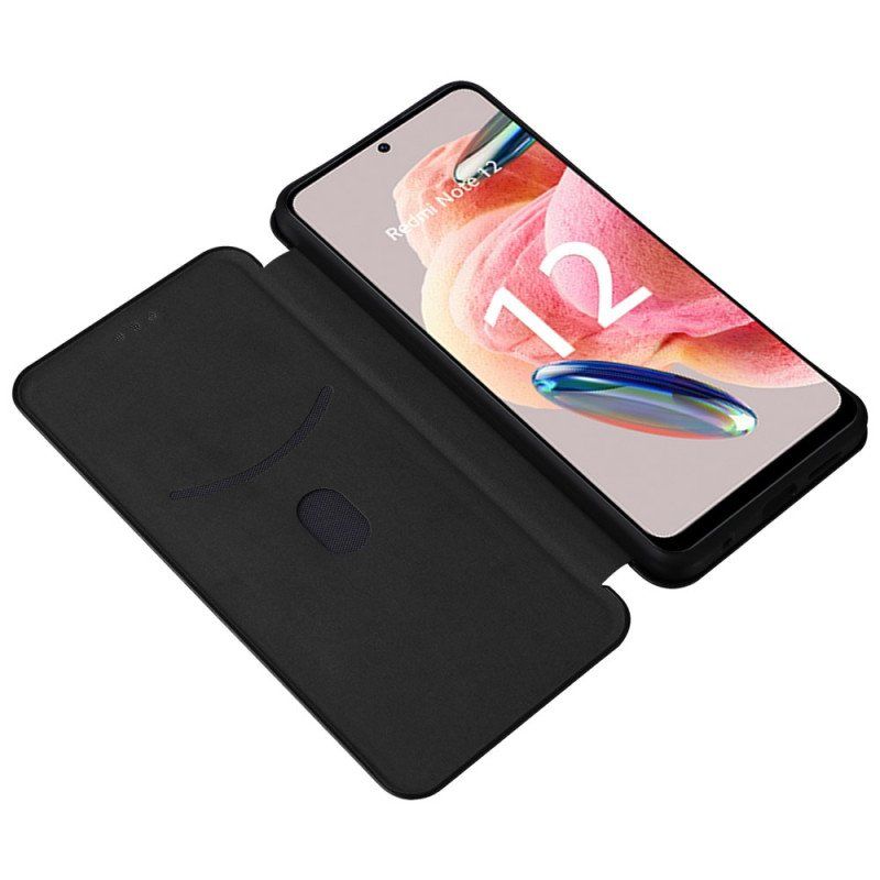 Etui Na Telefon do Xiaomi Redmi Note 12 4G Etui Folio Włókno Węglowe