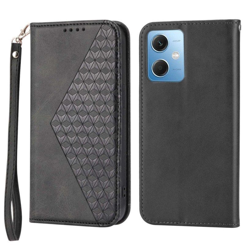 Etui Na Telefon do Xiaomi Redmi Note 12 5G Etui Folio Styl Skórzany Wzór 3d