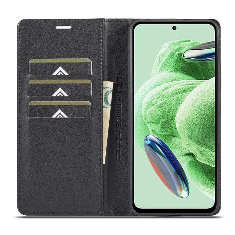 Etui Na Telefon do Xiaomi Redmi Note 12 5G Etui Folio Włókno Węglowe Lc.imeeke