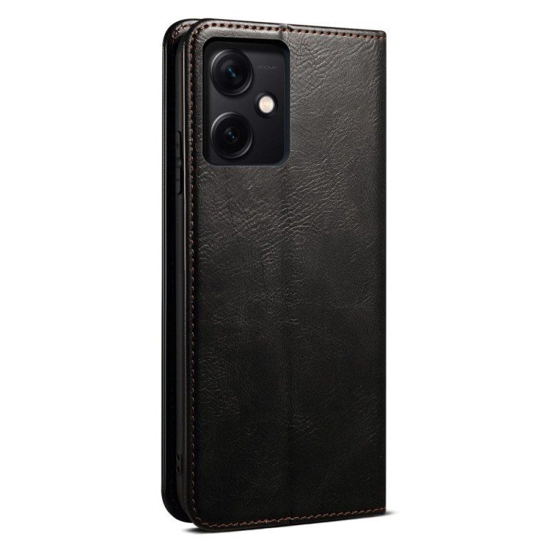 Etui Na Telefon do Xiaomi Redmi Note 12 5G Etui Folio Woskowana Sztuczna Skóra