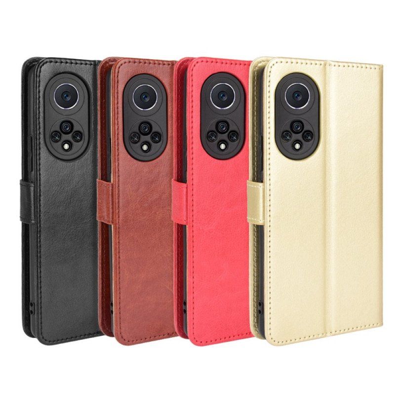 Etui Na Telefon Pokrowce do Honor 50 Pro Pro Faux Leather Błyszczący