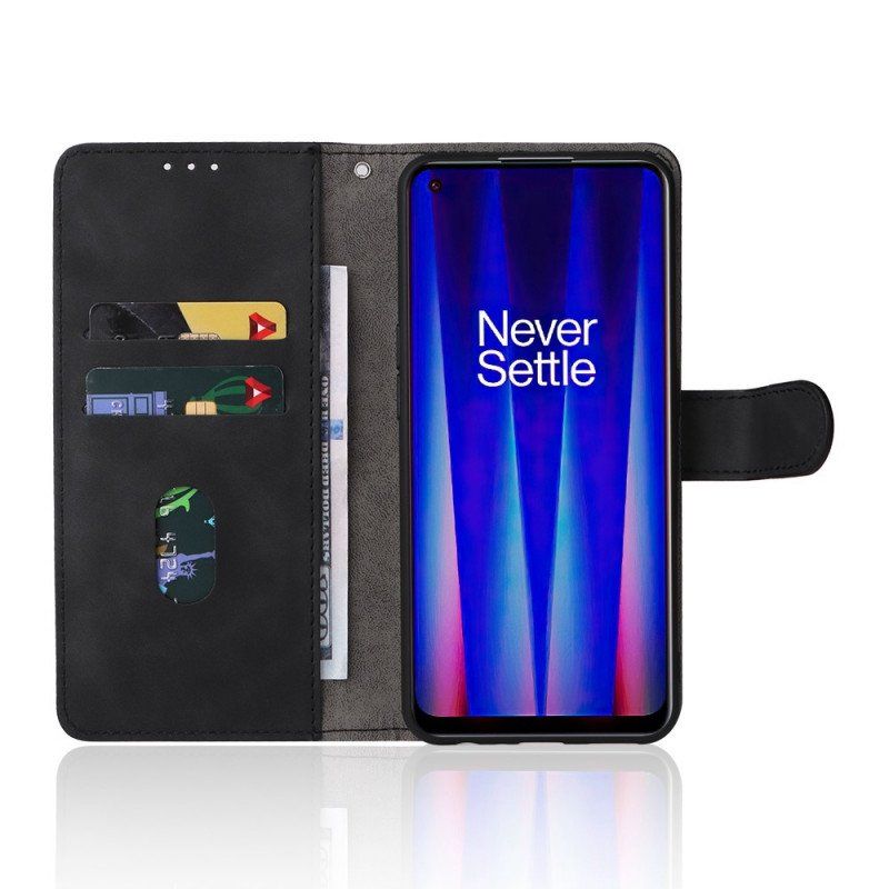 Etui Na Telefon Pokrowce do OnePlus Nord CE 2 5G z Łańcuch Tekstura Skóry Paska