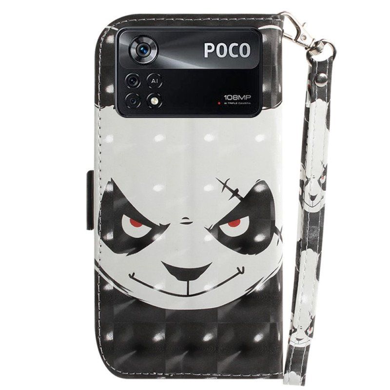 Etui Na Telefon Pokrowce do Poco X4 Pro 5G Wściekła Panda