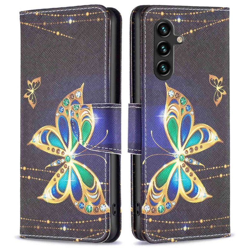 Etui Na Telefon Pokrowce do Samsung Galaxy A14 / A14 5G Królewski Motyl