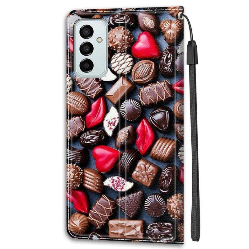 Etui Na Telefon Pokrowce do Samsung Galaxy M23 5G Czekoladki