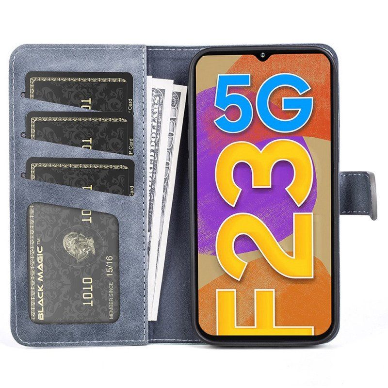 Etui Na Telefon Pokrowce do Samsung Galaxy M23 5G Dwukolorowa Sztuczna Skóra Art