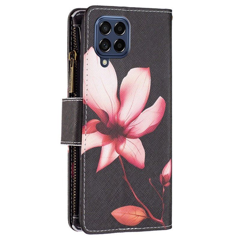 Etui Na Telefon Pokrowce do Samsung Galaxy M53 5G Portfel Portfel Kwiatowy