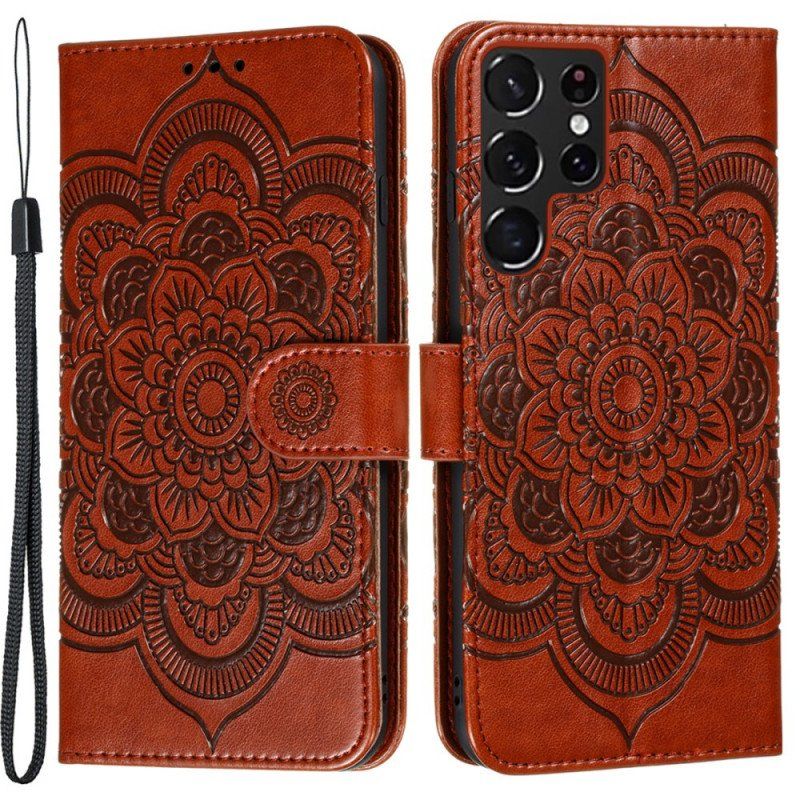 Etui Na Telefon Pokrowce do Samsung Galaxy S22 Ultra 5G Pełna Mandala