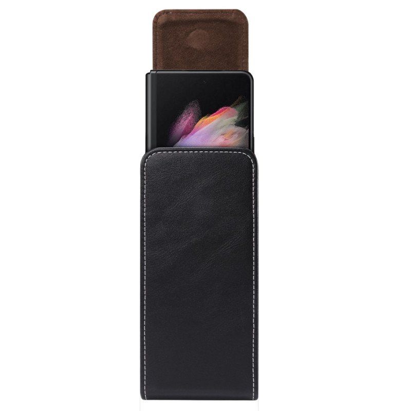 Etui Na Telefon Pokrowce do Samsung Galaxy Z Fold 4 Etui Na Pasek Ze Skóry Z Mikrofibry