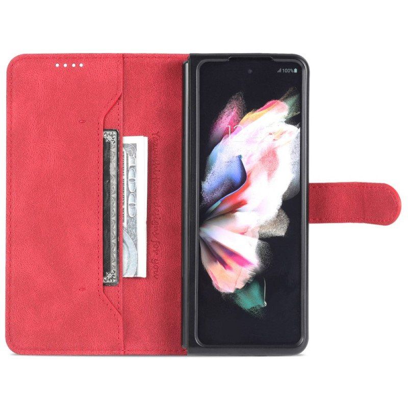 Etui Na Telefon Pokrowce do Samsung Galaxy Z Fold 4 Portfel Portfel Z Przeszyciami Azns