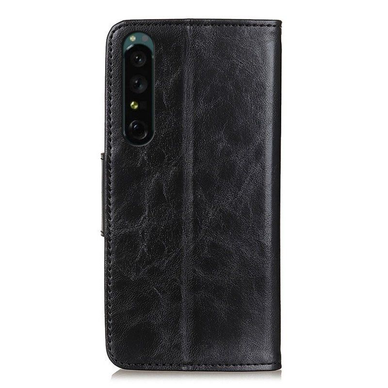 Etui Na Telefon Pokrowce do Sony Xperia 1 IV Skórzane Zapięcie W Stylu Vintage