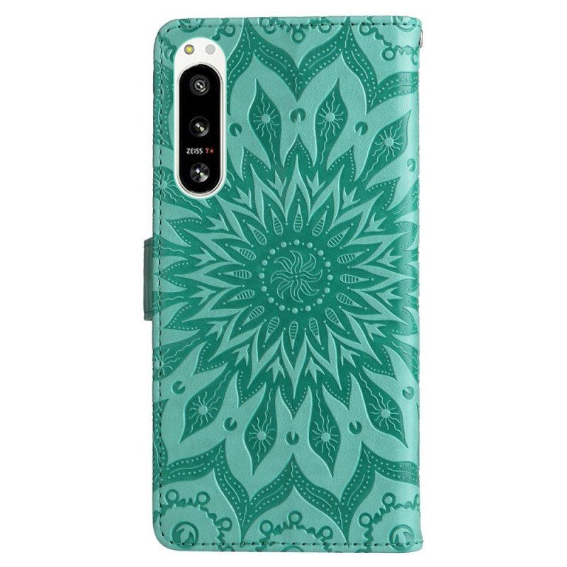 Etui Na Telefon Pokrowce do Sony Xperia 5 IV Mandala Sun Ze Smyczą