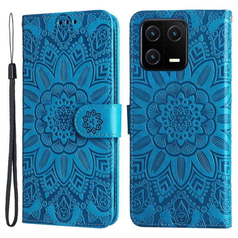 Etui Na Telefon Pokrowce do Xiaomi 13 Pro Mandala Sun Ze Smyczą