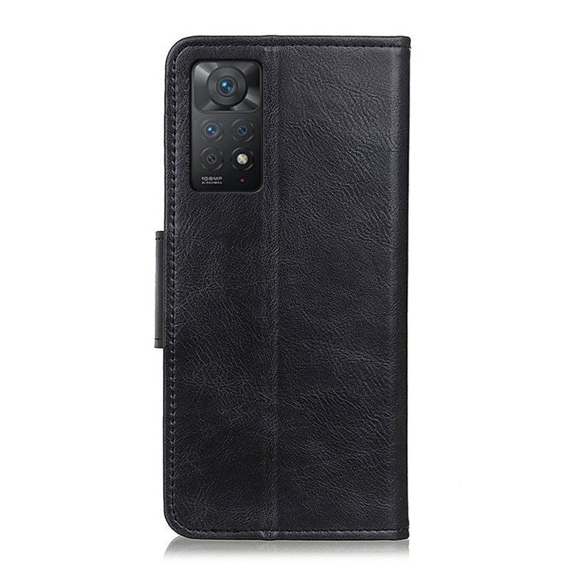 Etui Na Telefon Pokrowce do Xiaomi Redmi Note 11 Pro / 11 Pro 5G Dwustronne Zapięcie Z Efektem Skóry