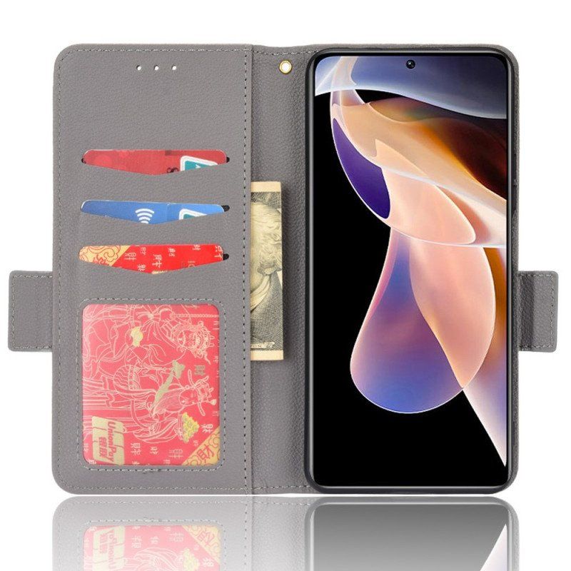 Etui Na Telefon Pokrowce do Xiaomi Redmi Note 11 Pro Plus 5G Tradycyjna Sztuczna Skóra Liczi