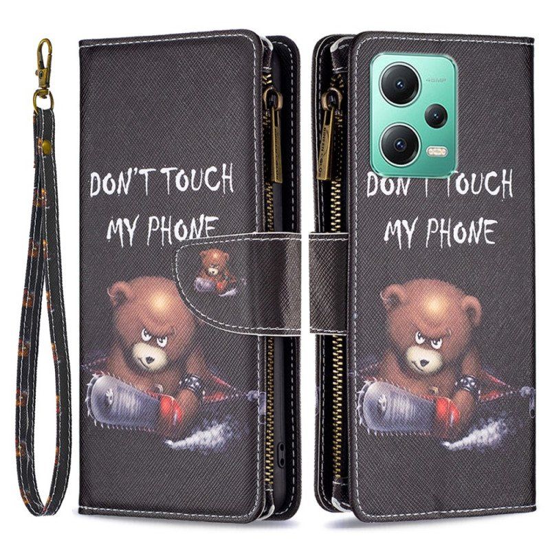 Etui Na Telefon Pokrowce do Xiaomi Redmi Note 12 5G Niebezpieczna Torebka Misia