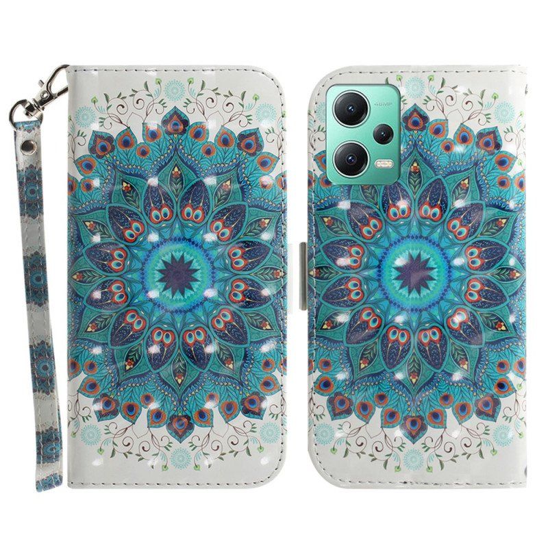 Etui Na Telefon Pokrowce do Xiaomi Redmi Note 12 5G z Łańcuch Paskowata Mandala