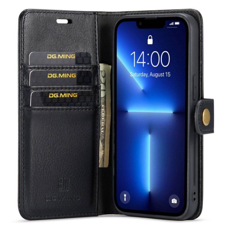 Etui Skórzany Futerał do iPhone 14 Pro Max Dg.ming Odpinany