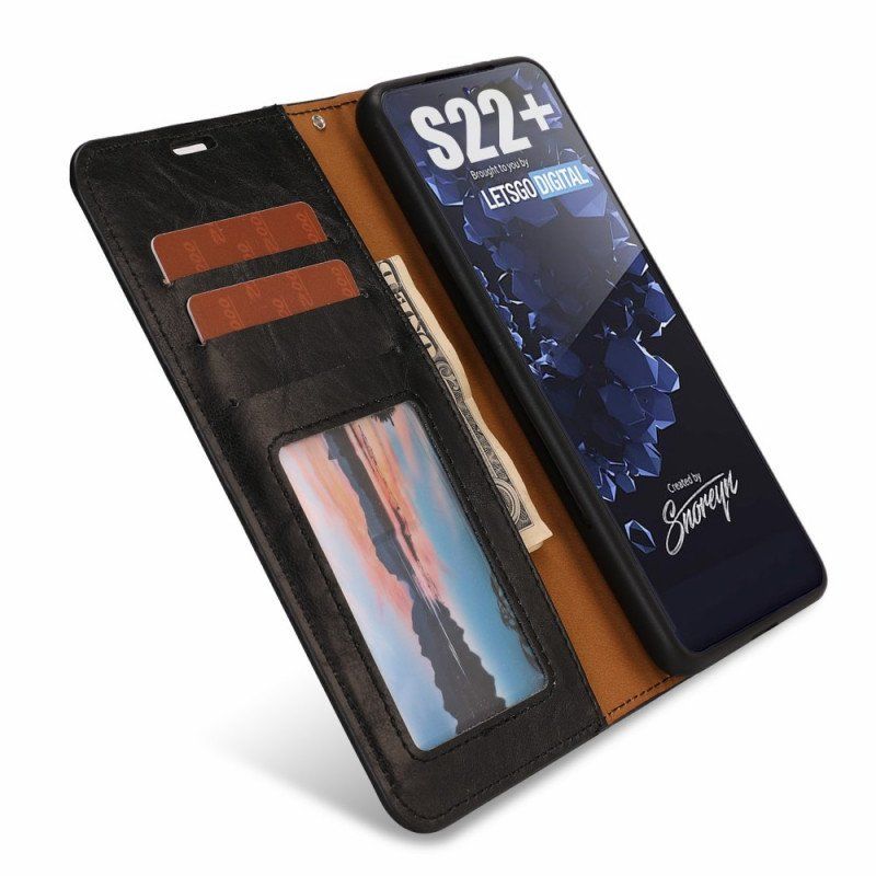 Etui Skórzany Futerał do Samsung Galaxy S22 5G Odpinany