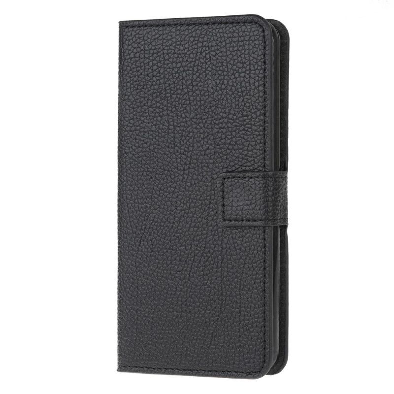 Etui Folio Xiaomi Poco M3 Efekt Skóry Licowej Liczi