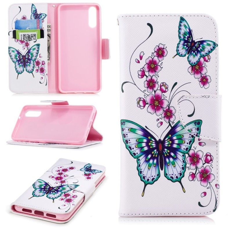 Etui Folio Huawei P20 Cudowne Motyle