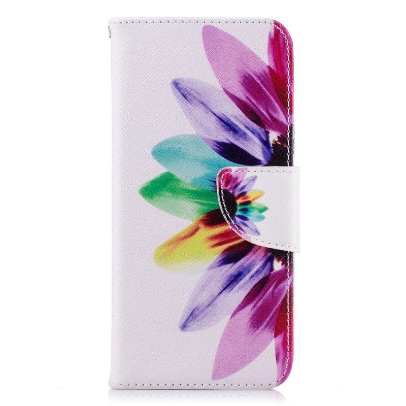 Etui Folio Huawei P20 Kwiat Akwareli Etui Ochronne