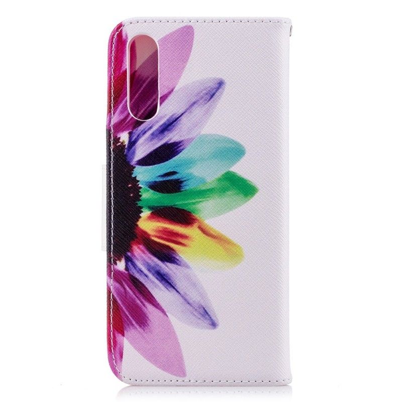 Etui Folio Huawei P20 Kwiat Akwareli Etui Ochronne