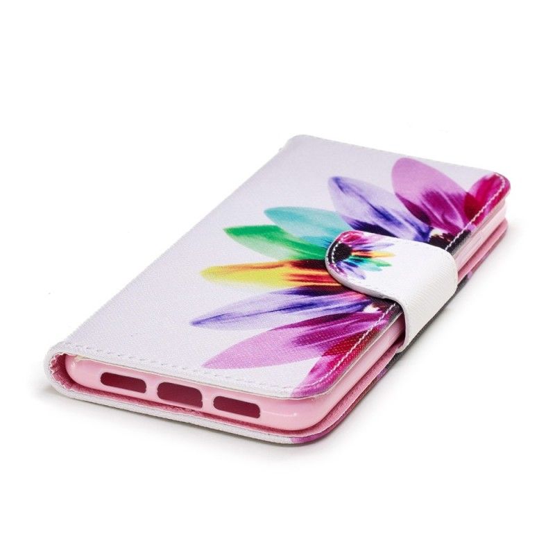 Etui Folio Huawei P20 Kwiat Akwareli Etui Ochronne