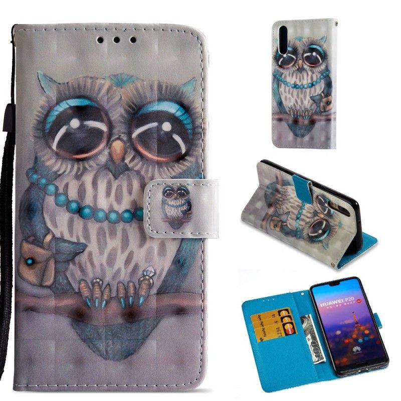 Etui Folio Huawei P20 Miss Sowa 3D