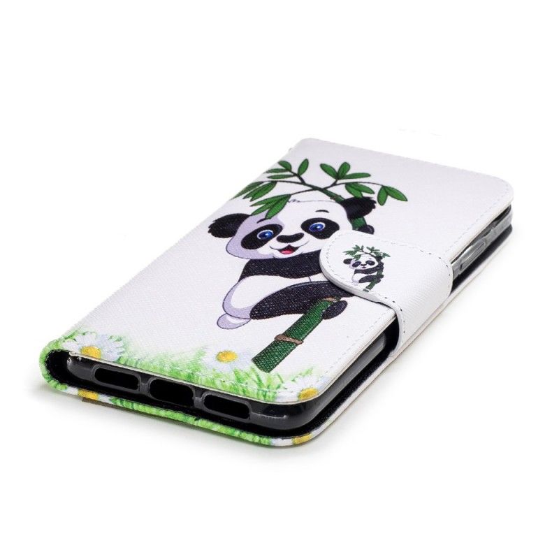 Etui Folio Huawei P20 Panda Na Bambusie Etui Ochronne