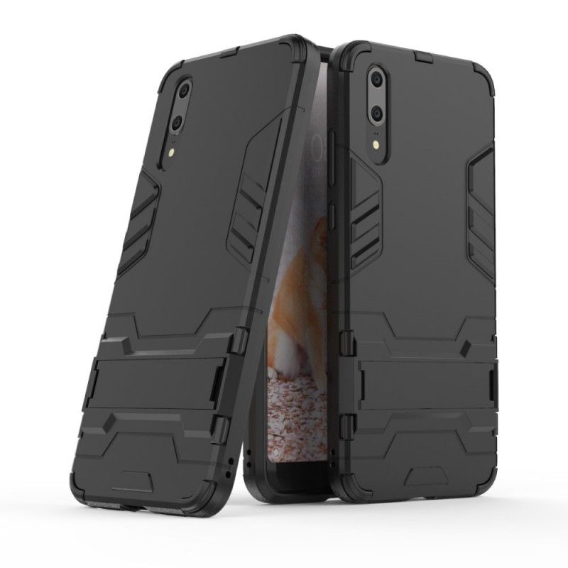 Etui Huawei P20 Czerwony Czarny Ultra Odporny