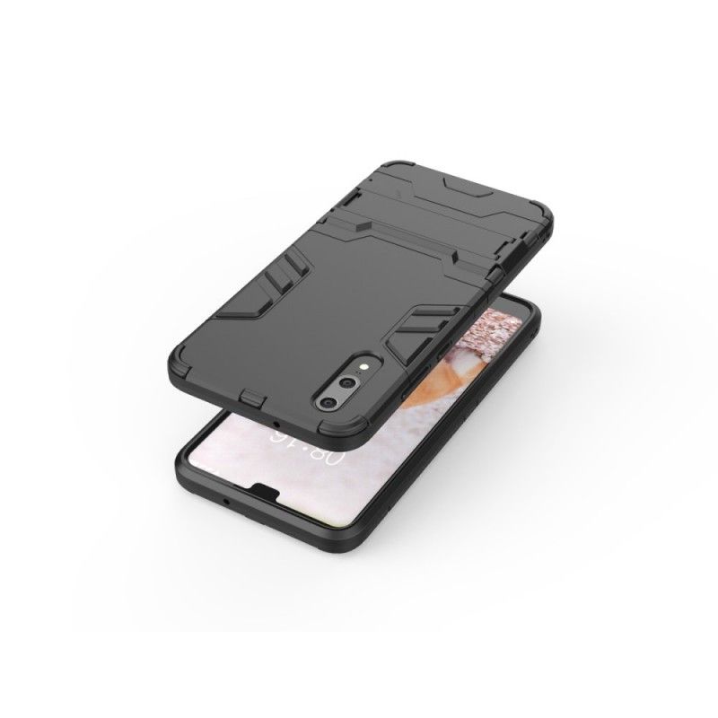 Etui Huawei P20 Czerwony Czarny Ultra Odporny