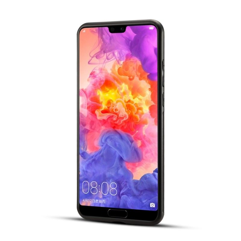 Etui Huawei P20 Fiolet Magenta Kwiaty Liberty Ze Sztucznej Skóry Etui Ochronne