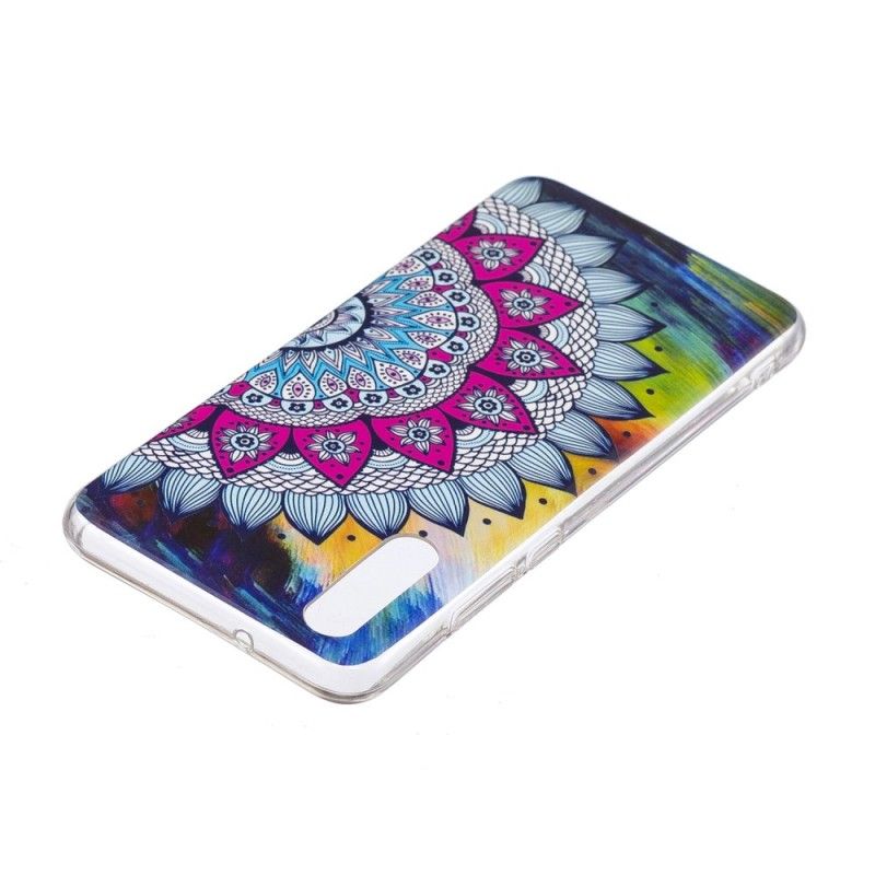 Etui Huawei P20 Mandala W Kolorze Fluorescencyjnym