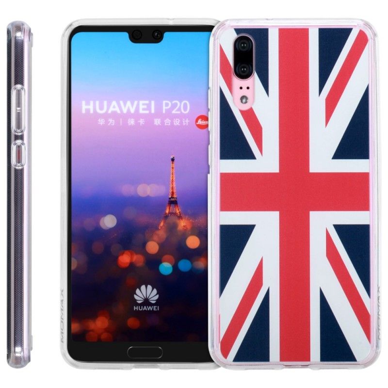 Futerały Huawei P20 Etui na Telefon Angielska Flaga Momax