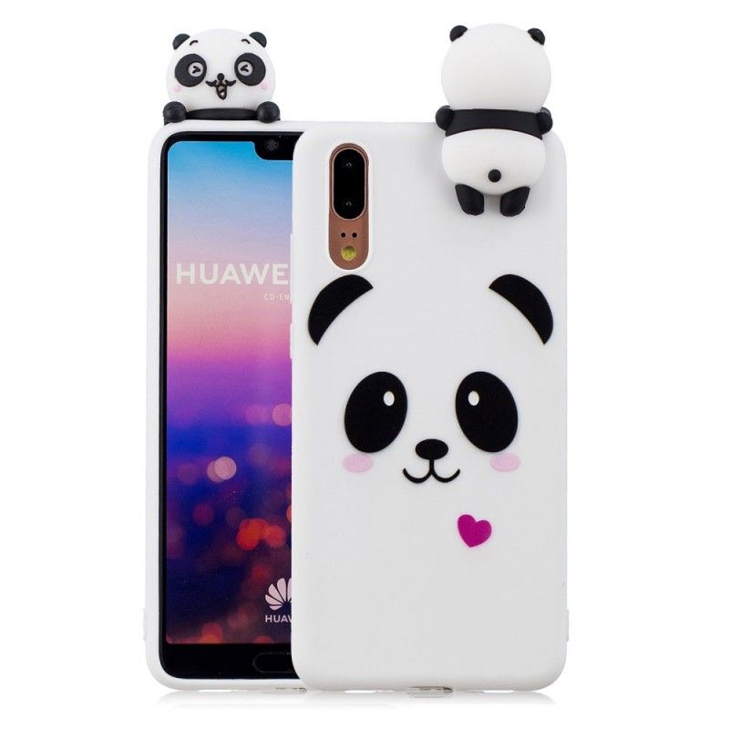 Futerały Huawei P20 Etui na Telefon Zabawna Panda 3D