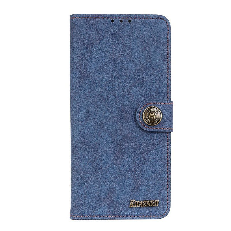 Etui Folio do Xiaomi Redmi Note 11 Pro / 11 Pro 5G Khazneh Dwoina Ze Sztucznej Skóry W Stylu Retro