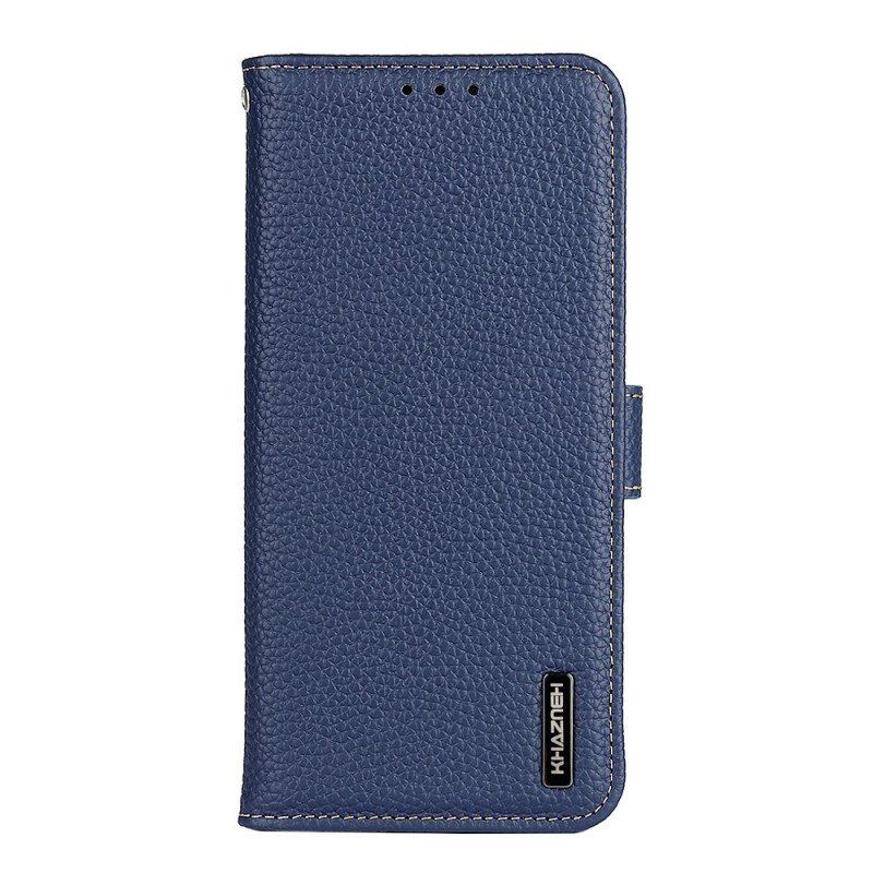 Etui Na Telefon Pokrowce do Xiaomi Redmi Note 11 Pro / 11 Pro 5G Oryginalna Skóra Khazneh Litchi