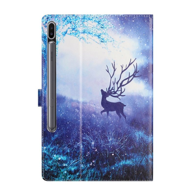 Etui Folio Samsung Galaxy Tab S7 Plus Jasnoniebieski Ciemnoniebieski Jeleń